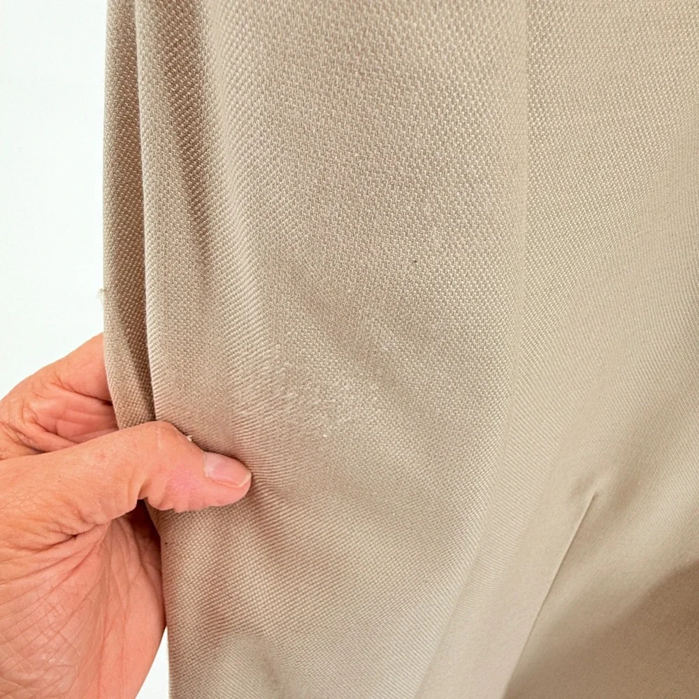 Ralph by Ralph‎ Lauren Tan Silk Wool Blazer Jacket 42L